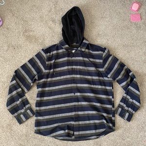 Men’s hooded flannel